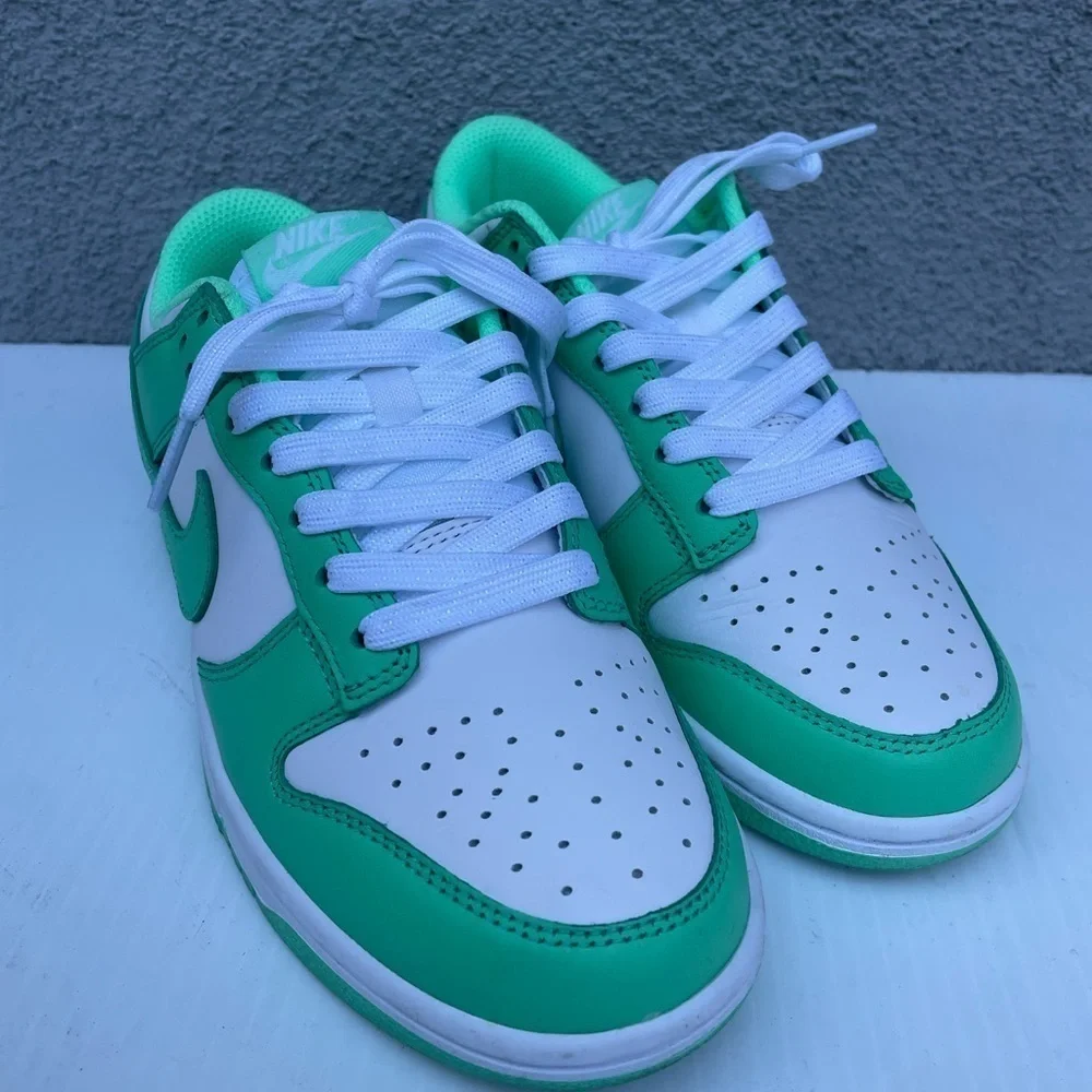 Nike Dunk Low In Green Glow/White Size US 5 EUR 37.5